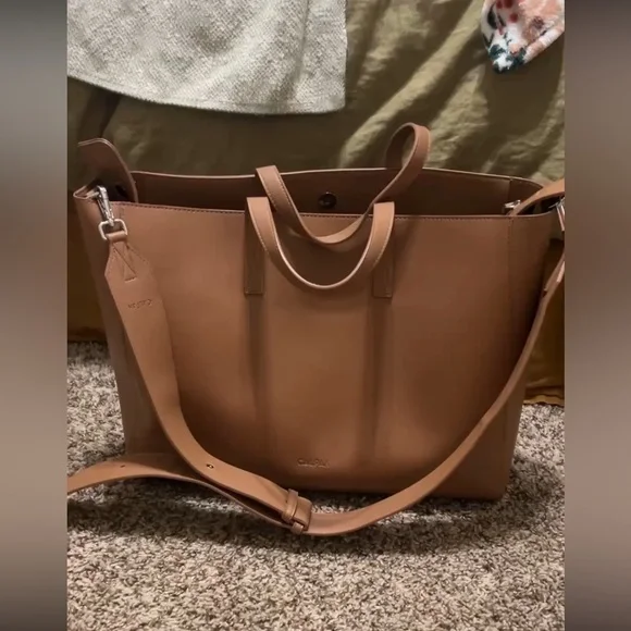 Calpak Haven Laptop Tote Bag in Toffee - Picture 4 of 6